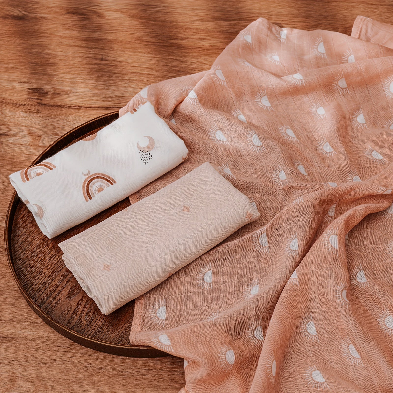 Baby Washcloths Set 6 Pieces Soft Bamboo Fiber for Children 69.85cm Square