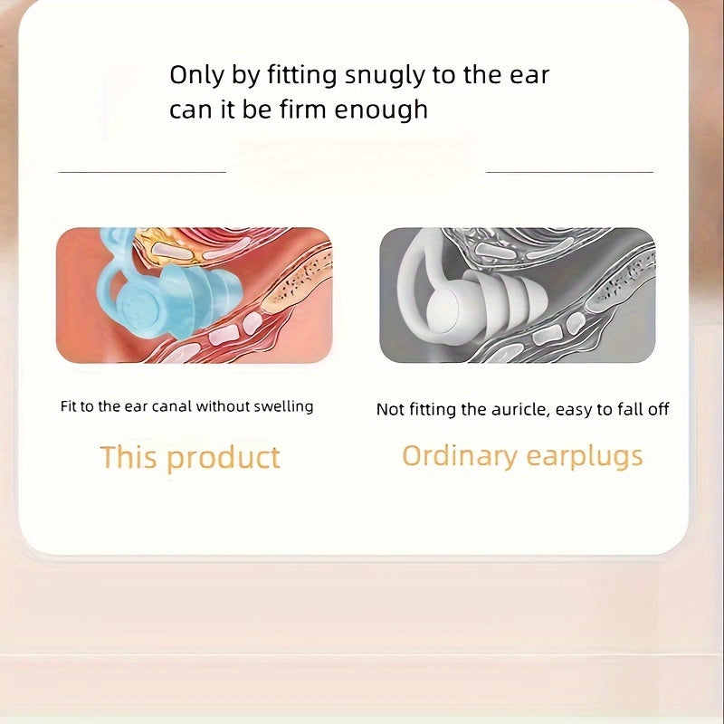 Reusable Sound Insulation Earplugs for Sleep Noise Reduction in Ear Canal