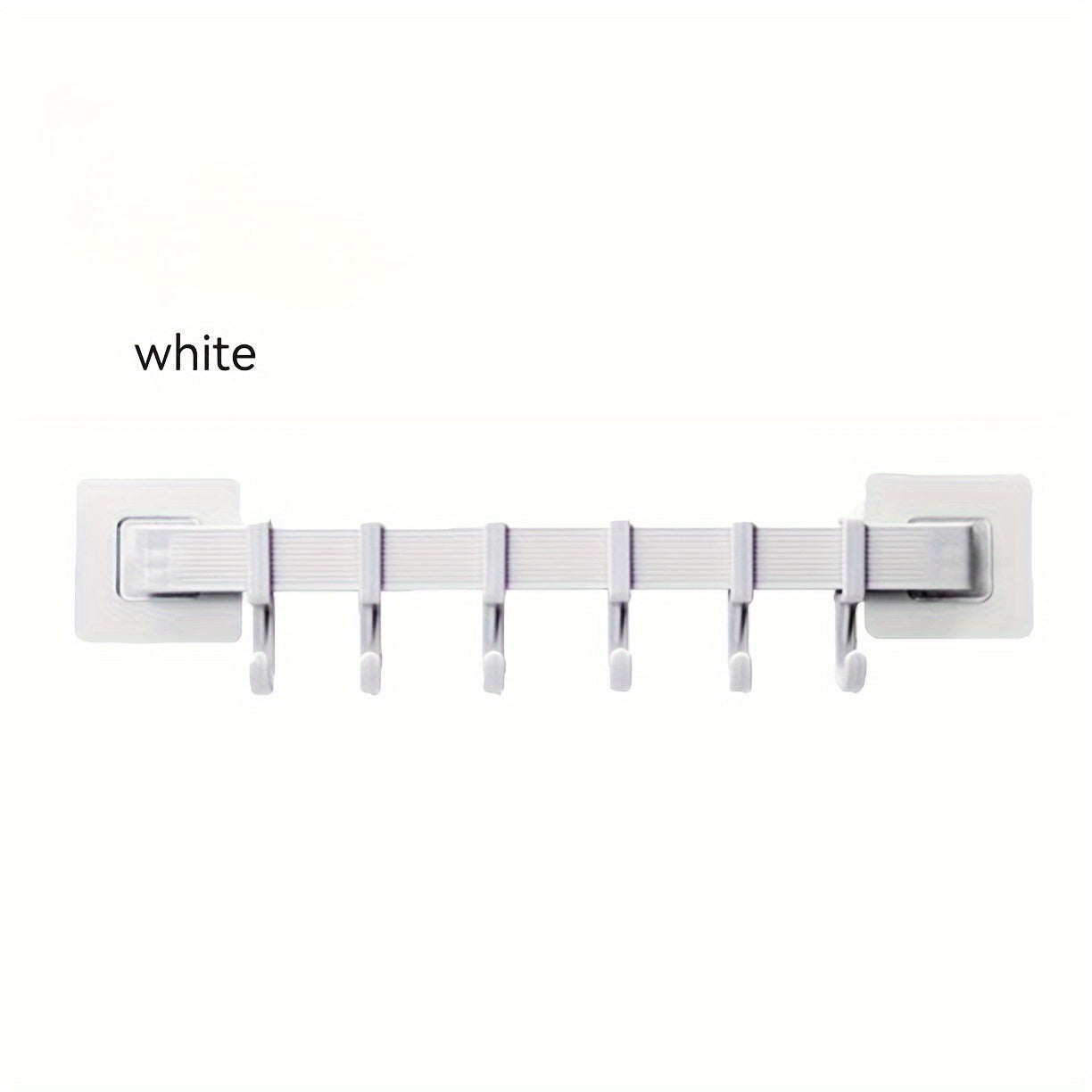 Durable Wall Rack with 6 Hooks for Bathroom Kitchen Balcony Corners