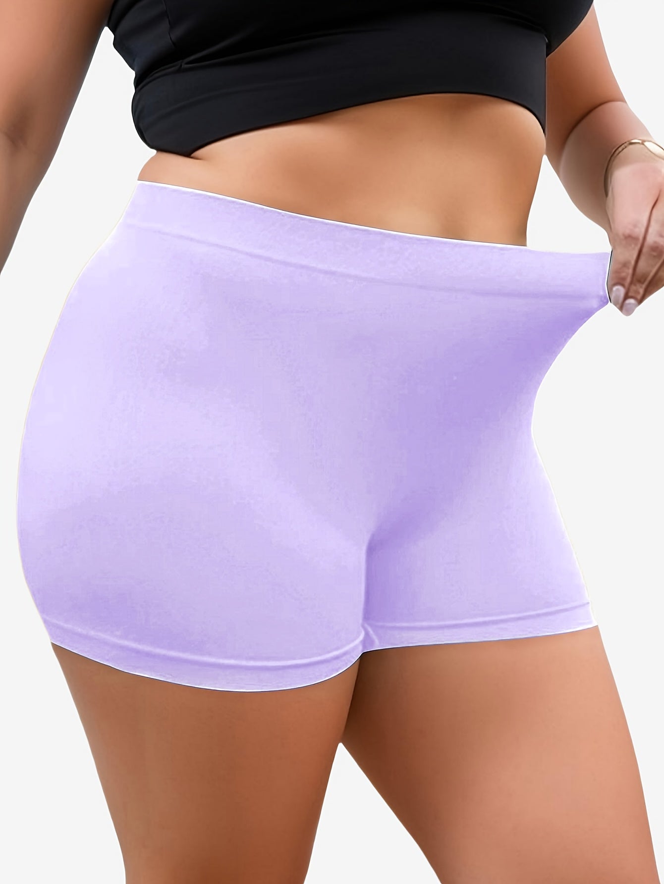 Plus o'lcham yuqori bel sport bralette to'plami, nafas oladigan mato, 3-to'plam