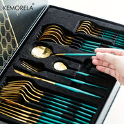 24-to‘plam zanglamaydigan po‘latdan tayyorlangan oshxona asboblari, idish yuvish mashinasiga mos