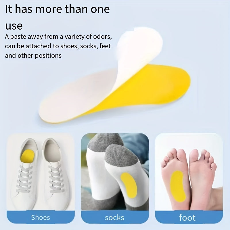 Unisex Breathable Shoe Insoles Stickers Sweat-Absorbent Odor Control
