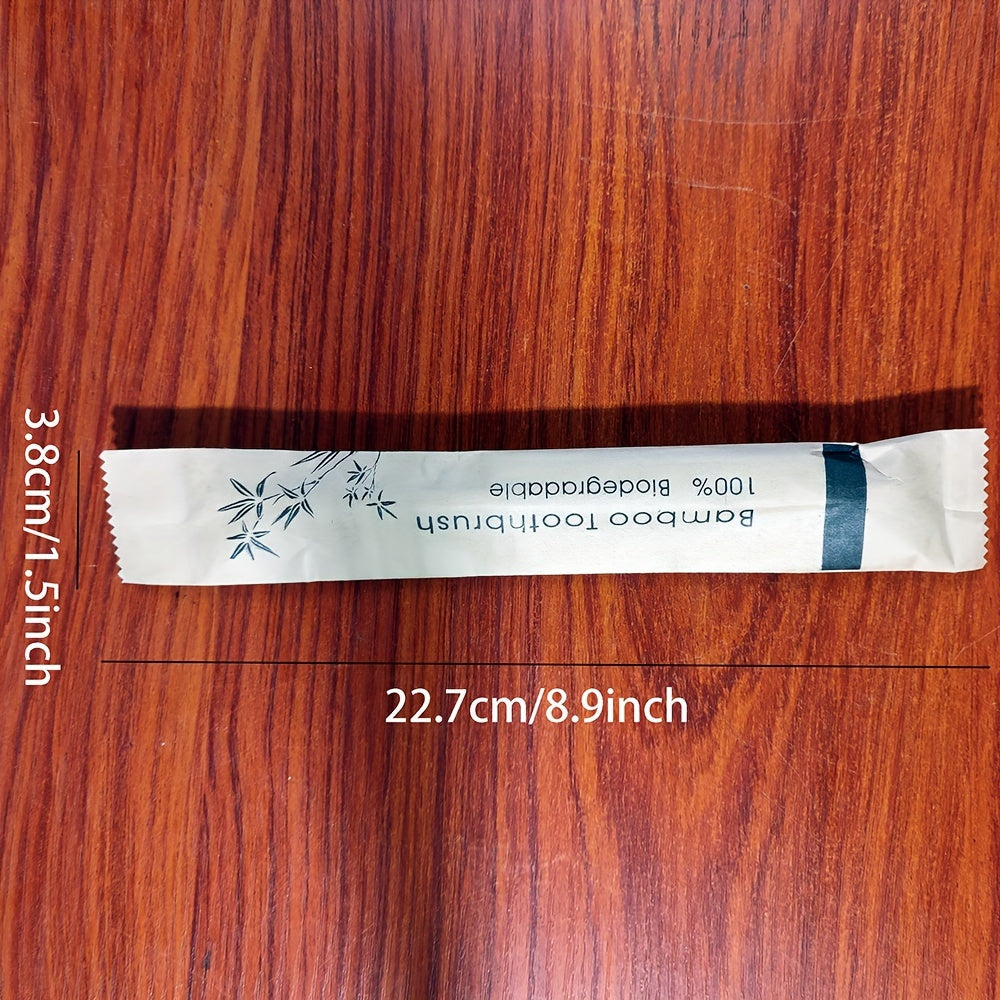 Kattalar uchun qayta ishlatiladigan bambuk tish cho'tkasi to'plami rang-barang yumshoq yog'och sayohat to'plami