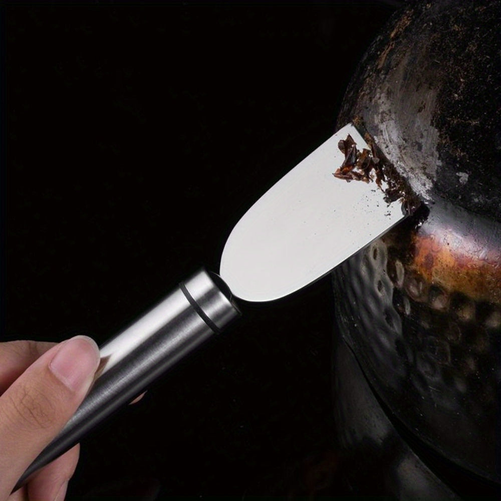 Silver Stainless Steel Kitchen Fume Shovel Set of 2 Rust-Resistant High Hardness