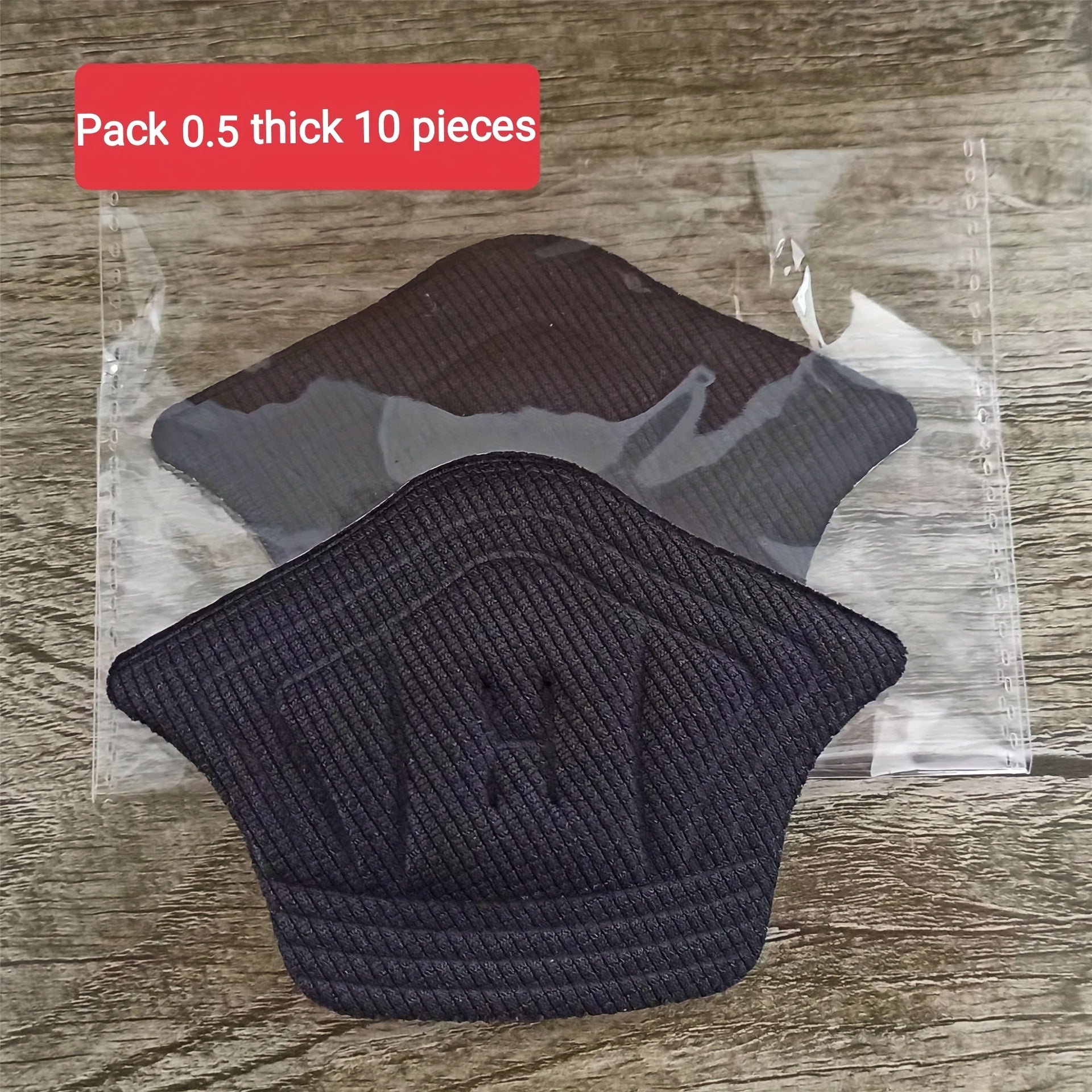 Unisex Sponge Heel Pads 10-Pack Self-Adhesive Non-Slip Cushion Shock Absorbers
