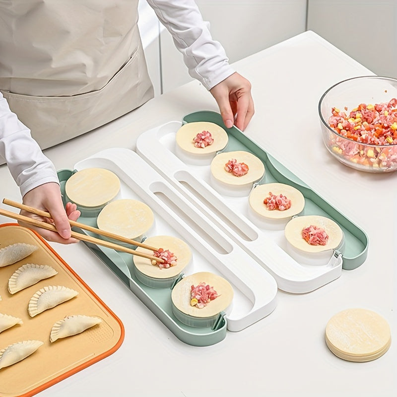 8-Piece Dumpling Mold Set for Easy Kitchen Cooking