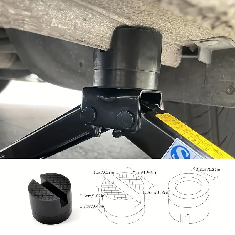 Adaptador de marco de goma con ranuras para calzo de coche universal para mantenimiento del vehículo