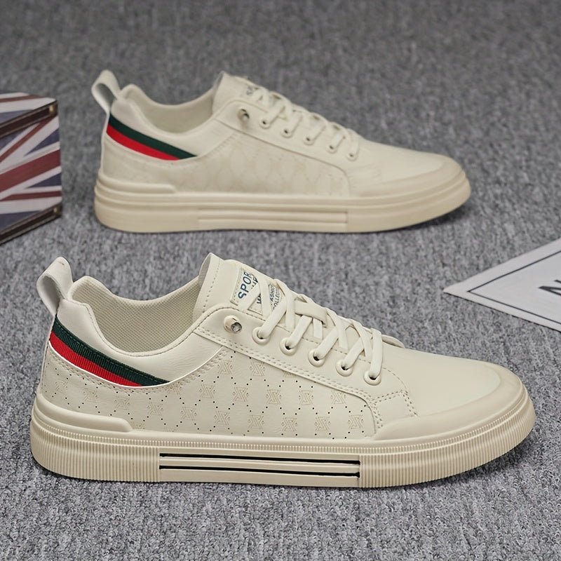 Men's Breathable Low-Top Skate Sneakers Casual Streetwear Shoes