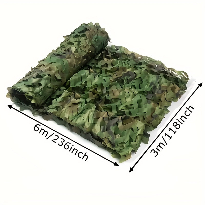 Camouflage Netting Roll Oxford Polyester Camo Net for Outdoor Camping Sunshade Party Decor