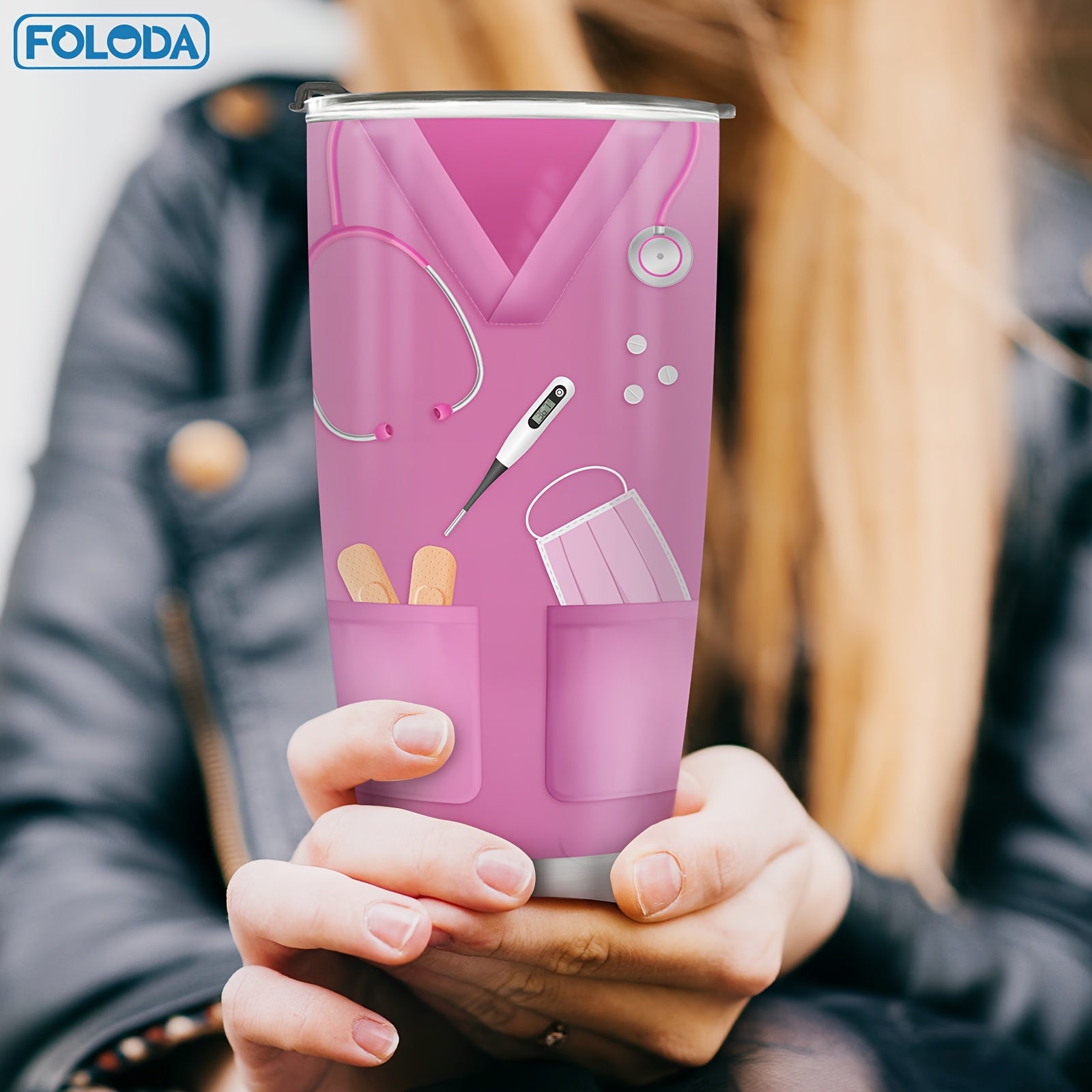 20oz Insulated Stainless Steel Tumbler with Lid for Hot Cold Drinks Travel Outdoor