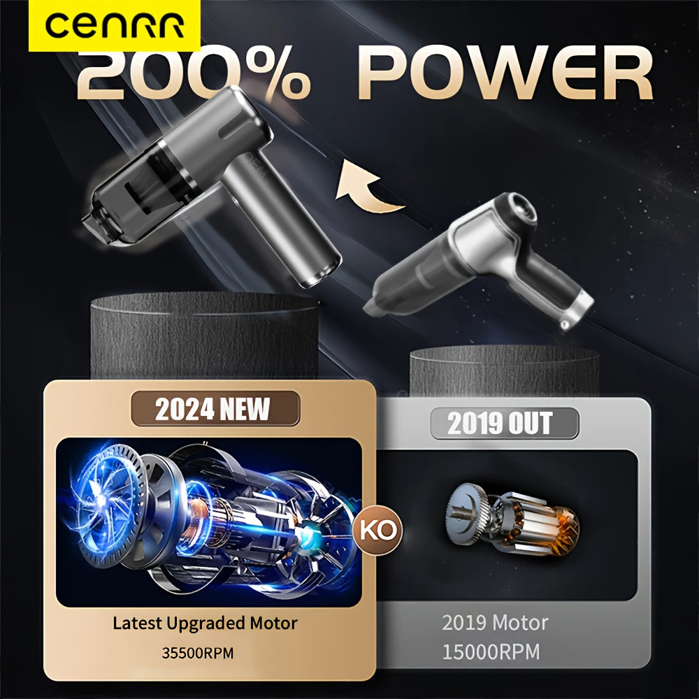 Wireless Handheld Car and Home Vacuum Cleaner with Strong Suction and Dusting Brush