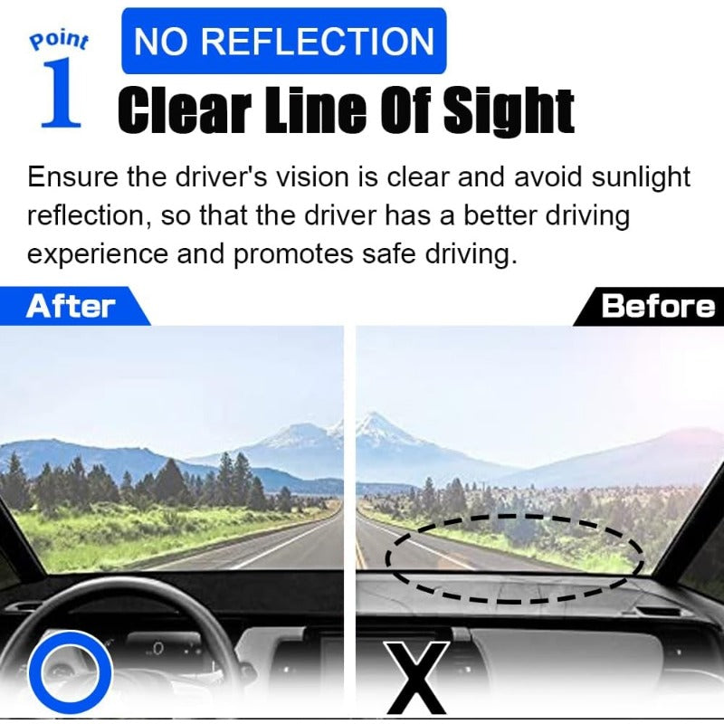 Car Dashboard Cover Mat for EV E9 DM 2020-2023 Anti-Slip Durable Black