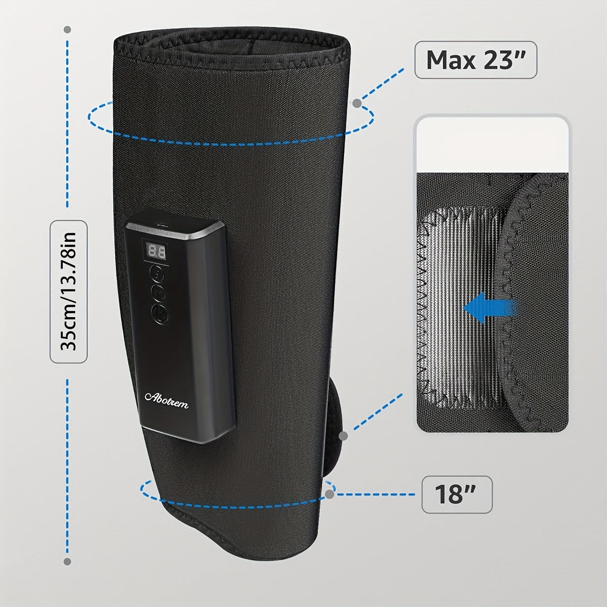 Portable Heated Leg Massager with Adjustable Intensity and Modes for Relaxation
