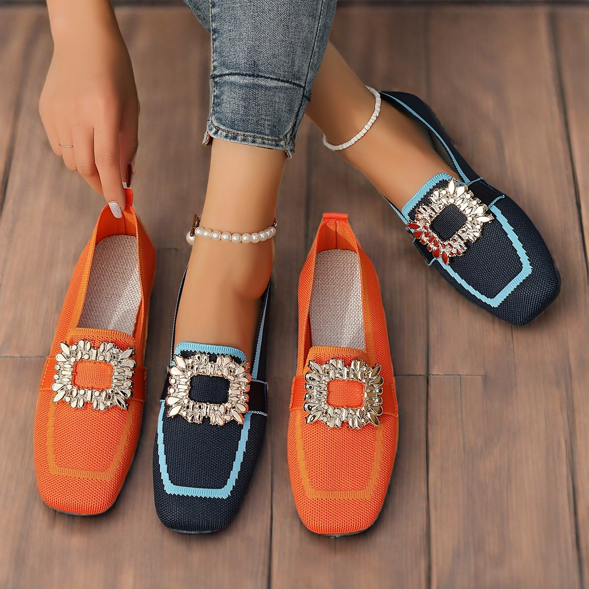 Women's Leather Flat Shoes Casual Comfortable For Office or Everyday