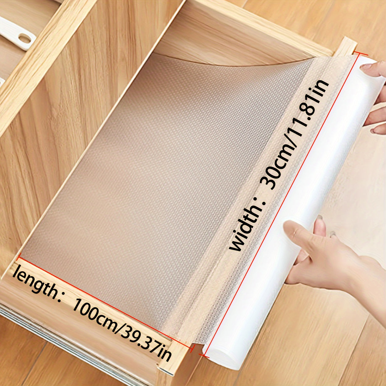 Water-Resistant Kitchen Drawer Liner Mat, Easy-to-Clean, Dust-Proof, Stain-Resistant