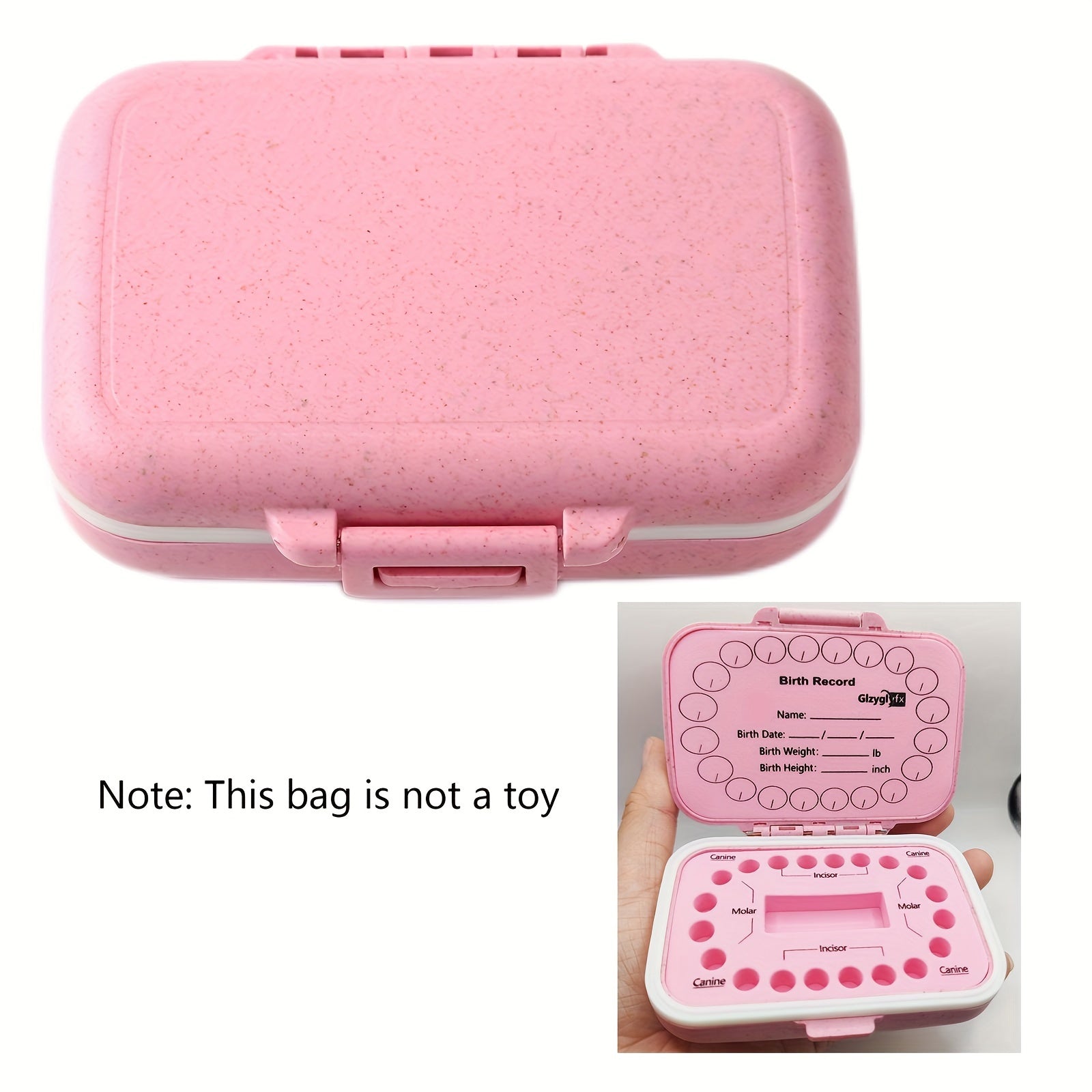 Teeth Keepsake Box for Kids and Adults Storage Organizer Gift for Christmas Halloween Thanksgiving