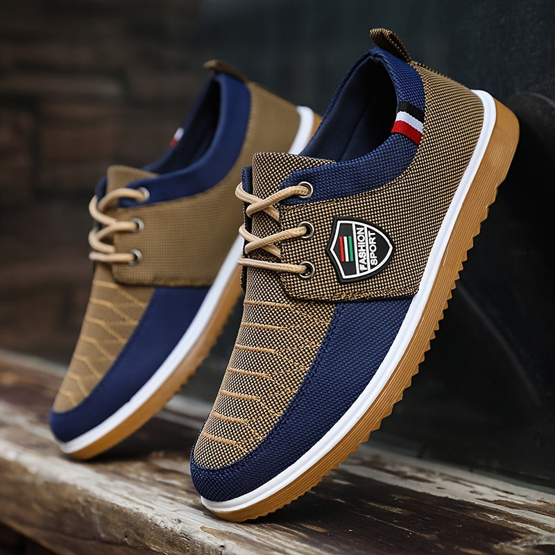 Women's Casual Lace-Up Sneakers Breathable Fabric Rubber Sole