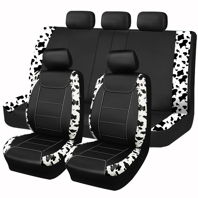Universal PVC charm qoʻyiladigan avtomobil oʻrindiq qopqogʻi toʻplami, xavfsiz airbag, chang va ifloslikdan himoya
