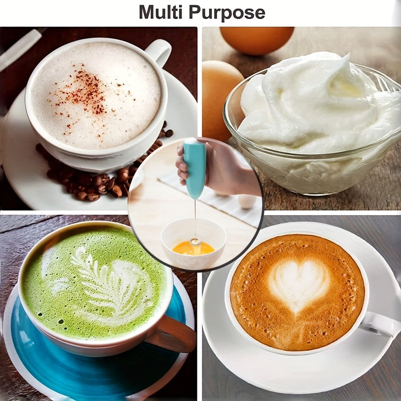 Electric Egg Beater and Milk Frother Mini Portable Kitchen Mixer for Coffee and Cream