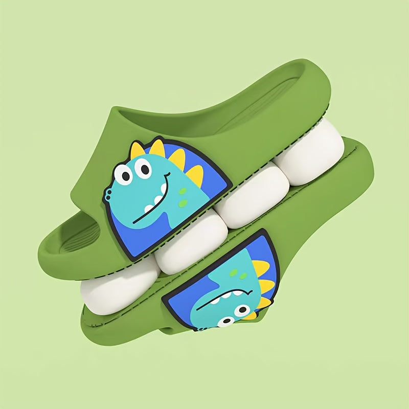 Детские мультяшные динозавровые скользящие водонепроницаемые противоскользящие EVA домашние и уличные повседневные обувь