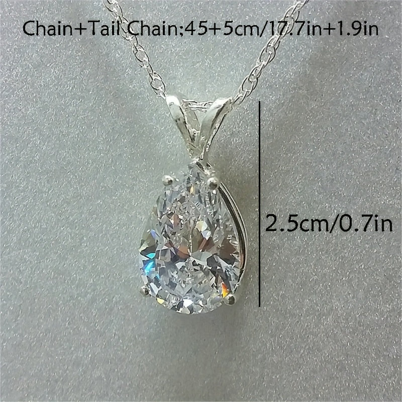 Ayollar uchun vintage teardrop taqinchoq zanjirli alloy zanjir, kundalik partiyalar uchun nozik zargarlik buyumlari