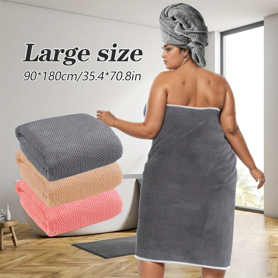 Microfiber Towel 88.9cm x 177.8cm Quick-Dry Absorbent Lightweight for Shower Beach Pool