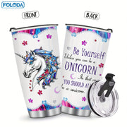 Unicorn Tumbler for Women with Funny Saying 20oz Reusable Drinkware