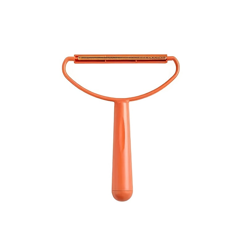 Hayvon sochlarini tozalash uchun ikki tomonlama portativ plastmassa qizil va apelsin rangli tarak