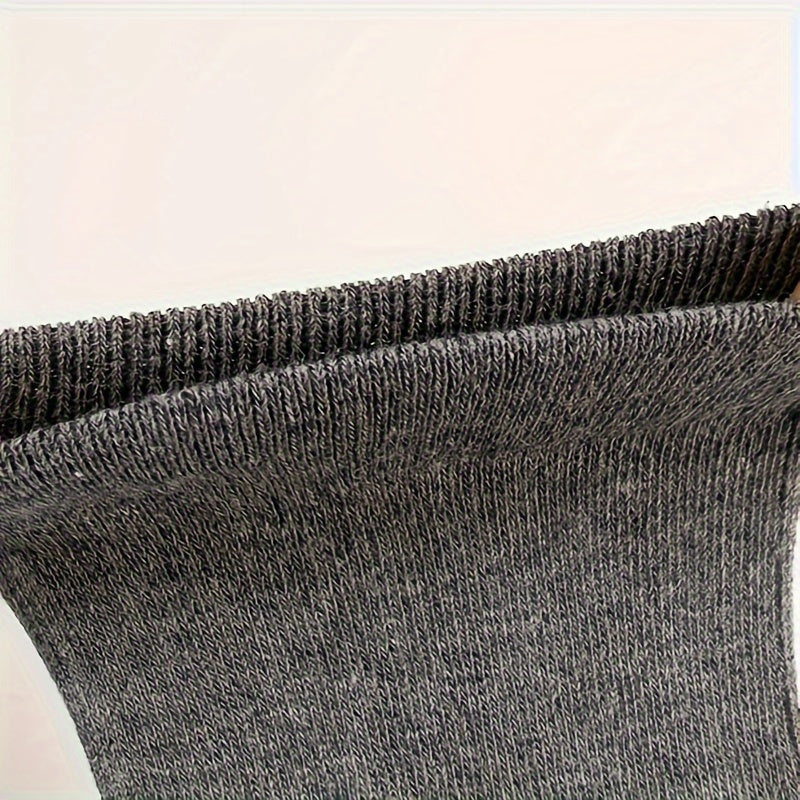 Men's Mid-Calf Split Toe Socks 10 Pairs Solid Color Breathable All Seasons