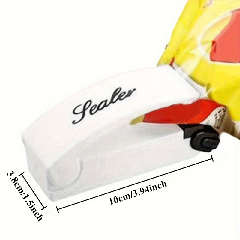Portativ Mini Batareya bilan ishlaydigan Qadoqlash Sealer, Oziq-ovqat Paketining Yangi Holatini Saqlash uchun. Oshxona, Pikniklar, Yashash uchun Ideal. Qo‘l bilan ishlash uchun chidamli plastmassa Seal bilan.