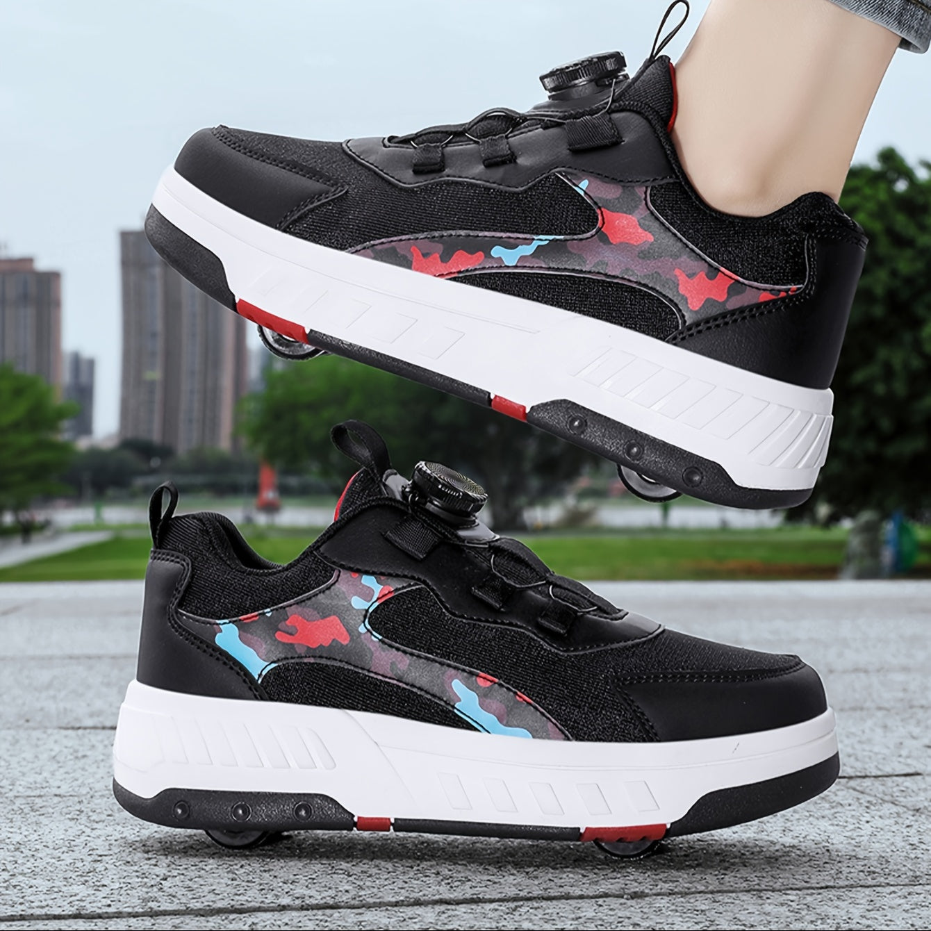 O'g'il bolalar uchun pastki roller skeyt poyabzallari, tasodifiy, zamonaviy, engil, havalandırıcı va ichki va tashqi foydalanish uchun yoz va kuzda sirpanmaslik xususiyatiga ega.