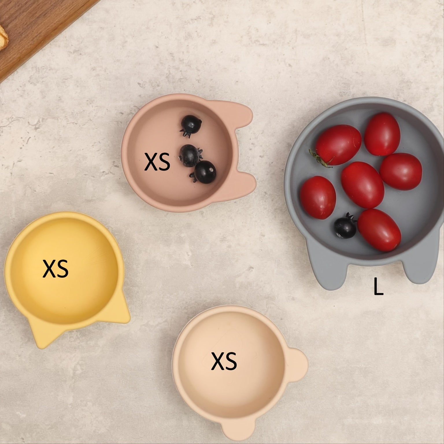 Silicone Baby Food Bowl BPA-Free Non-Toxic Toddler Feeding Tableware