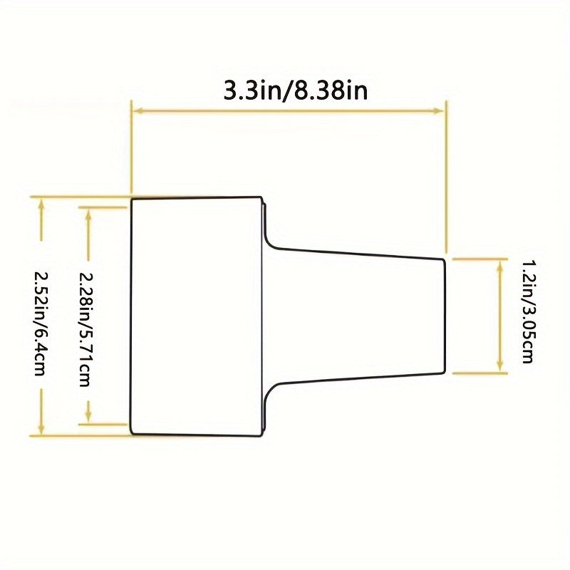 Universal Shop Vac Hose Adapter Fittings Set - 2-1/2 dyuymli shlang uchun 1.5 va 1.25 dyuymli shlanglarga mos keladigan 2 ta adapterni o'z ichiga oladi, Shop Vacuum aksessuarlari va qo'shimchalari bilan mos keladi.