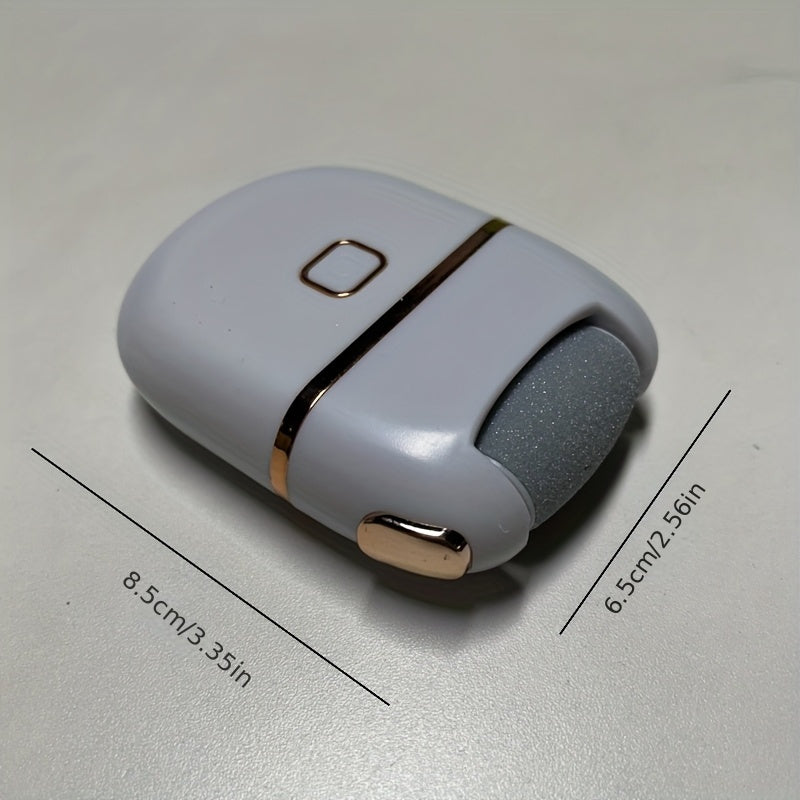 Rechargeable Electric Foot Grinder with 3 Replacement Heads USB Charging Portable Dry Skin Care