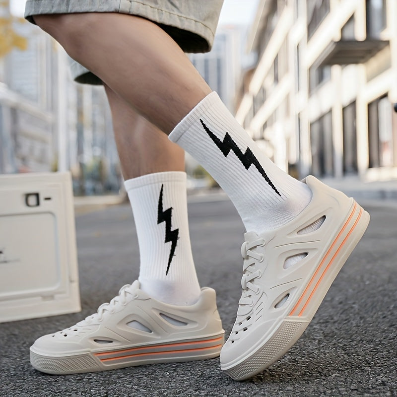 Unisex EVA Clog Sandals Lightweight Summer Beach Shoes Black White