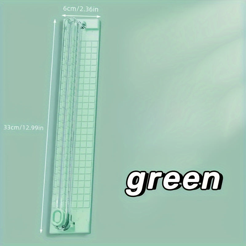 Portable Paper Cutter for A3/A4 Paper, Precision Trimmer, Plastic Office and School Tool