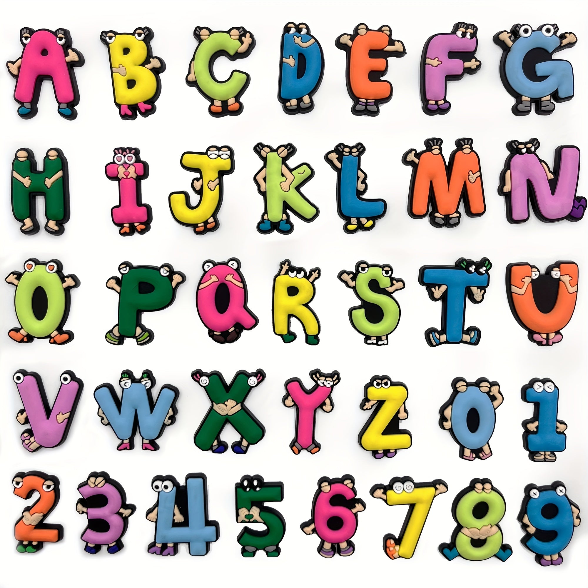 36PCS PVC Alphabet Letter Set Assorted Characters DIY Crafts Educational Supplies
