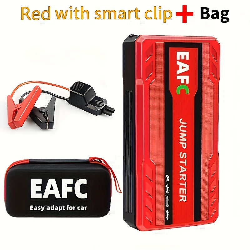 Portable Car Jump Starter for 3L Gasoline Engines with Power Bank and LED Flashlight