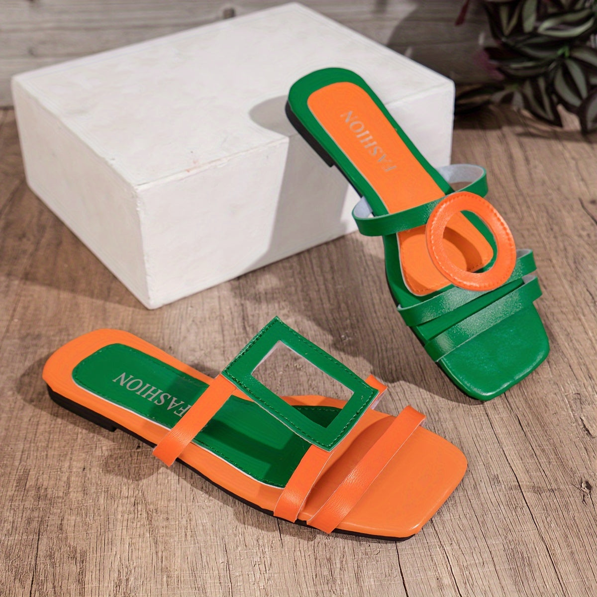 Women's Flat Sandals Casual Slip-On Open Toe Summer Footwear