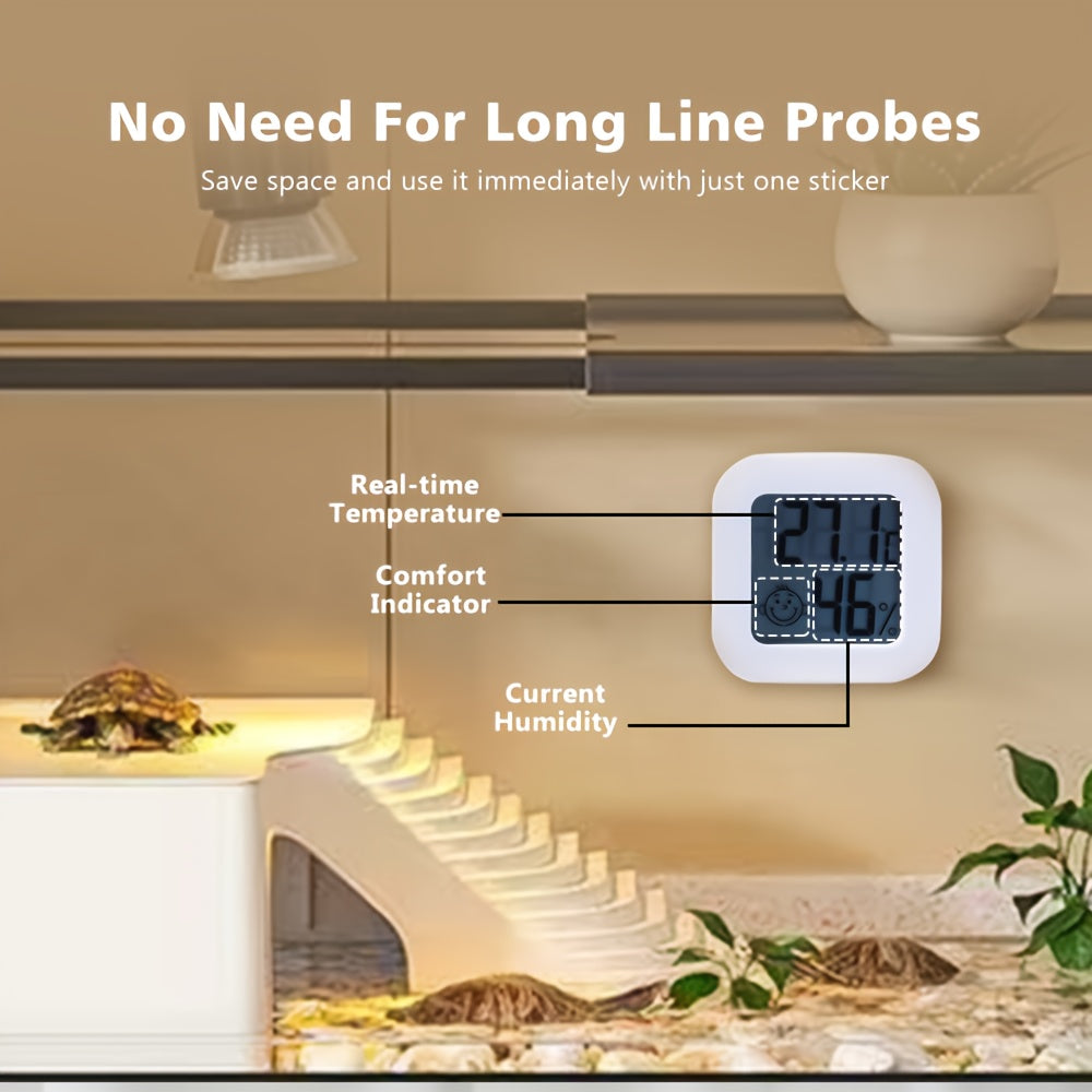 Termómetro digital para temperatura y humedad Pantalla Alimentado por batería Plástico