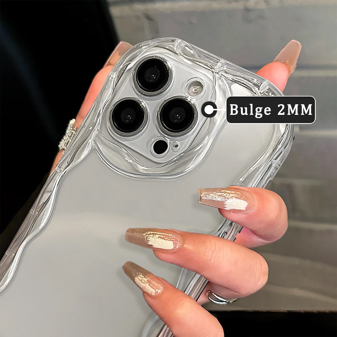 3D Water Graphic Phone Case for iPhone Durable Slim Stylish with Lens Protection