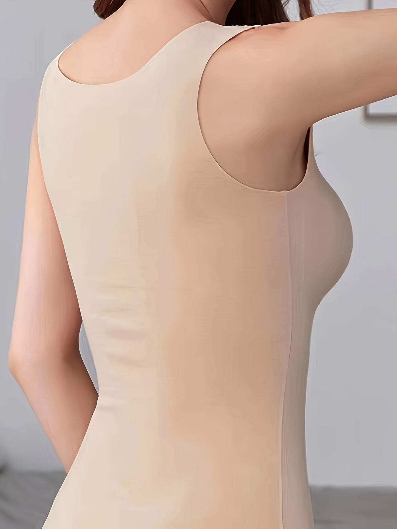 Women's Seamless Thermal Tank Top Sleeveless Crew Neck Slim Fit Sleepwear Top