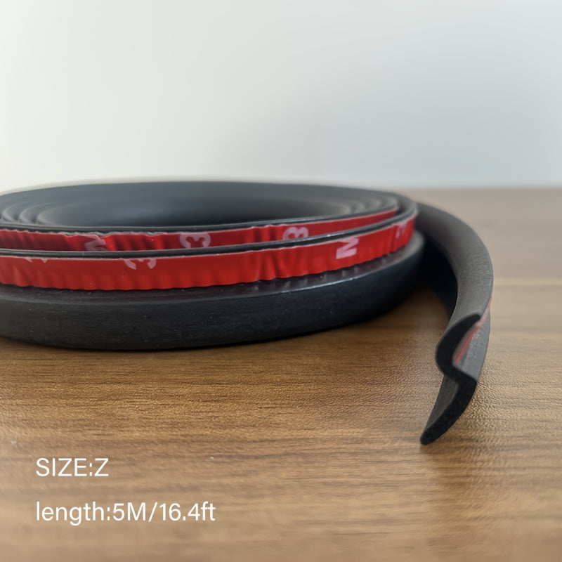 Kauchuk avtomobil eshigi yopiqligi chizig'i 16.4FT suv o'tkazmaydigan shovqin kamaytirish akustik izolyatsiya