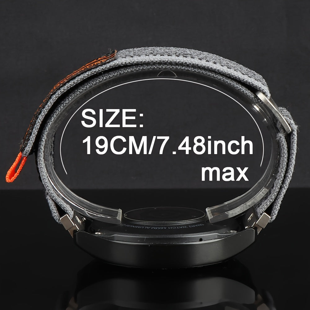 Nylon Watch Strap 20/22mm Compatible with Samsung Galaxy Watch Series Huawei Xiaomi Classic