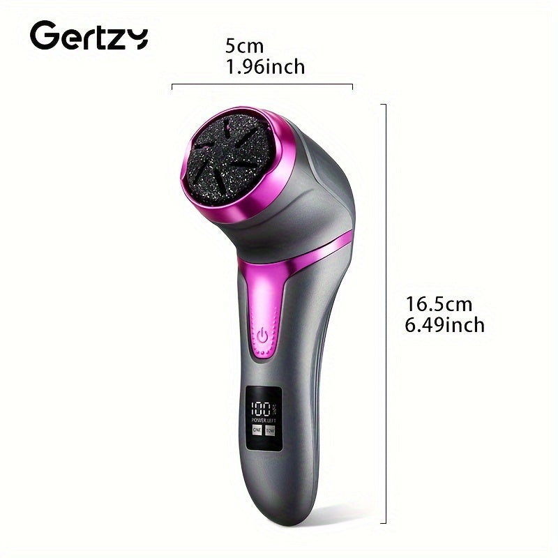 Rechargeable Electric Callus Remover with LCD Display USB Charging 2 Speeds Dead Skin Removal