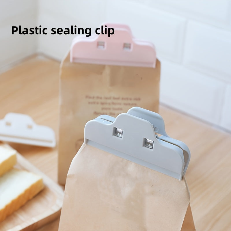 Set of 3 or 5 Plastic Food Sealing Clips for Snacks and Food Bags