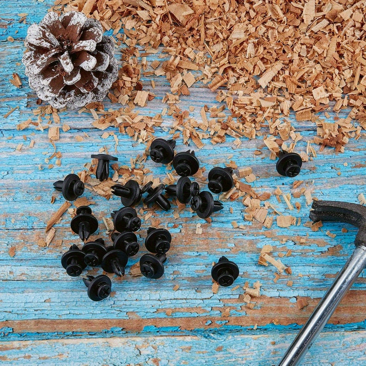 20pcs Plastic Rivets Clips for Dishwasher Kick Plate Trim Replacement