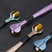 Set of 4 and 2 U-Shaped Toothbrushes for Adults Soft Nylon Bristles Tongue and Teeth Cleaning