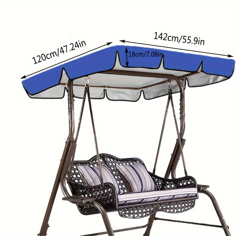 Qora rangda yashil trim bilan mustahkam suv o'tkazmaydigan osma soyabon qopqog'i. Changdan himoya qilish va barcha mavsumlarda foydalanish uchun sozlanadigan tasmalarga ega.