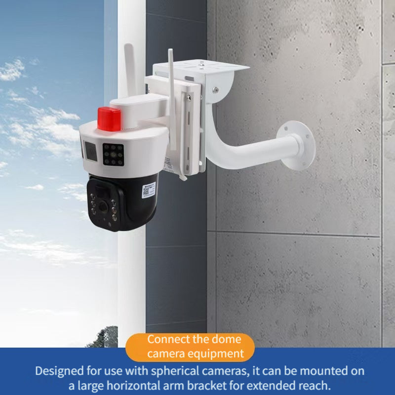 L-Shaped Iron Camera Mount Bracket for CCTV and Dome Cameras Indoor Wall Mount